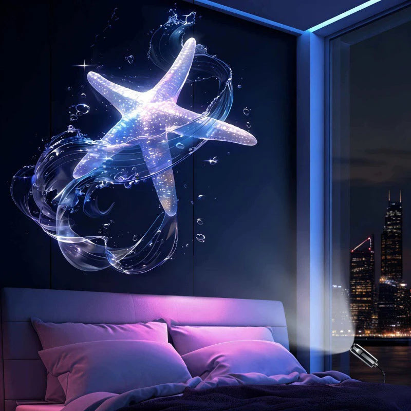 Halloween Projector Light | USB Powered | Flexible Gooseneck | LED Mini Lamp