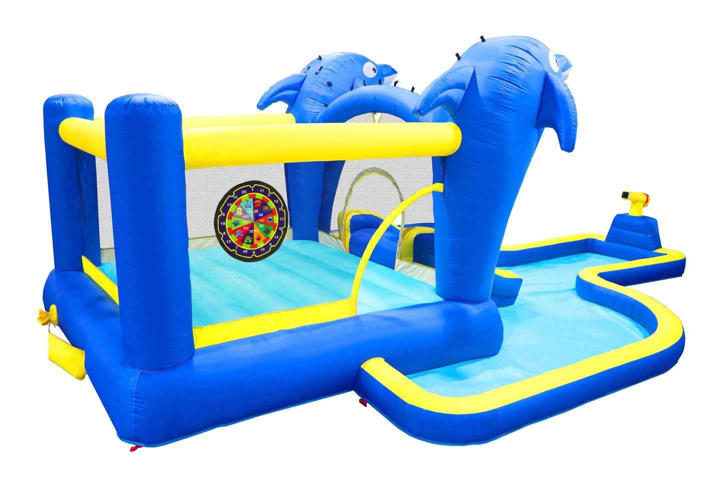 Inflatable Water Slide 8 In 1 Bounce House Backyard Fun