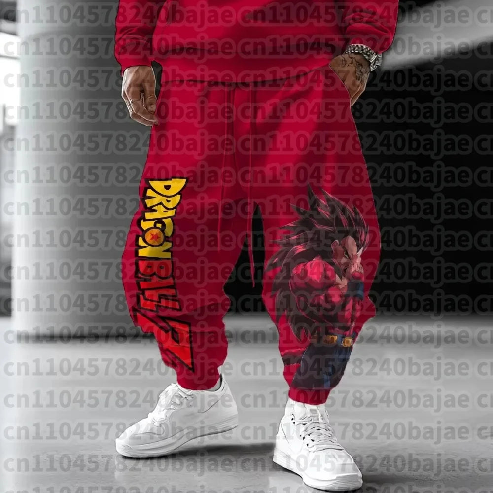 Dragon Ball Men's Jogger Pants | Majin Buu Graphic | Harajuku Style | Sizes S-XXL