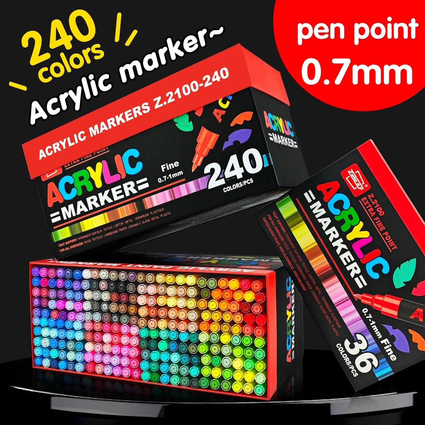 Acrylic Paint Markers | Waterproof | Toylandeu™