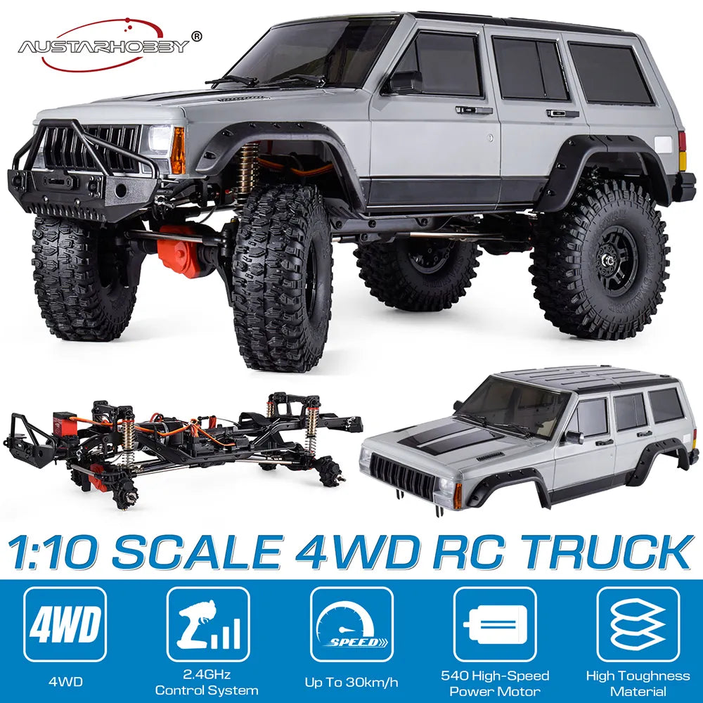 AUSTARHOBBY AX-8509 1/10 Cherokee Remote Control Car 4WD 2.4Ghz RC Toyland EU