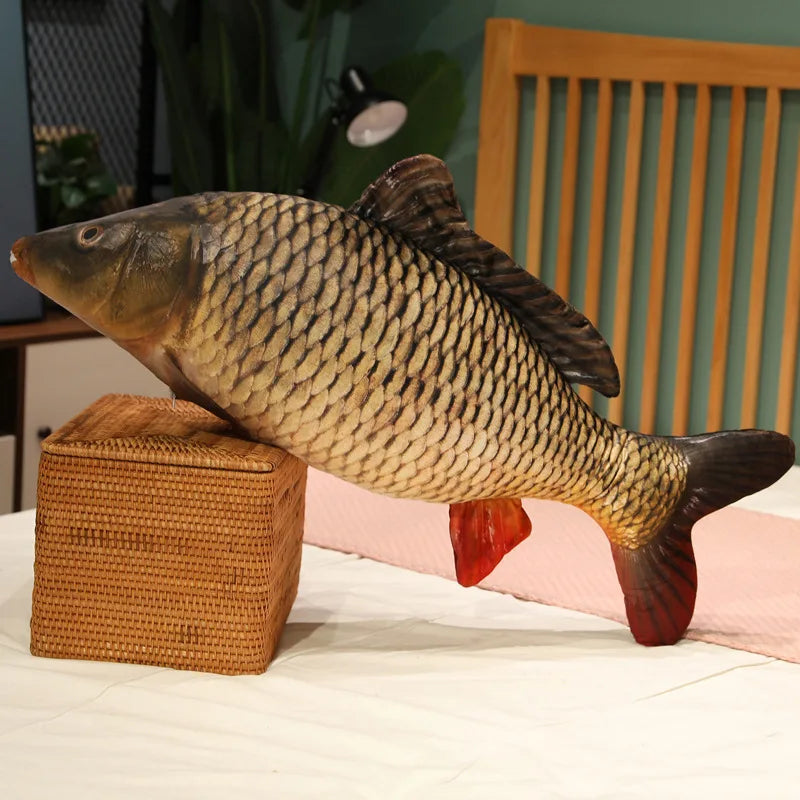 Fish Throw Pillow | 3D Tucked Legs | Toylandeu™