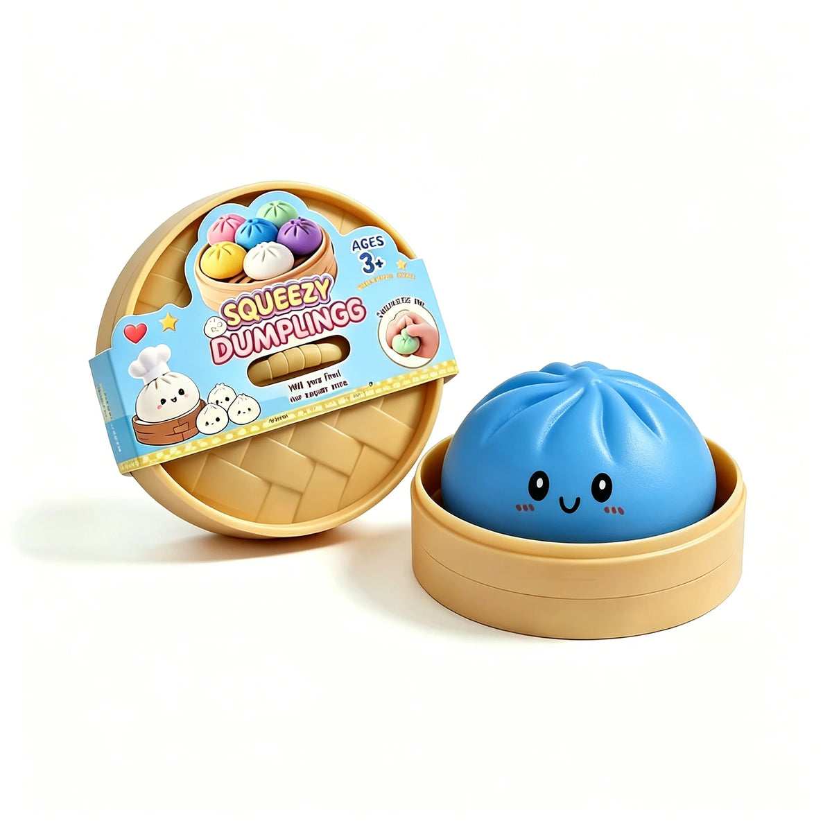 Glitter Dumpling Squishies | Blind Box 10 Colors | Stress Relief Fidget Toy
