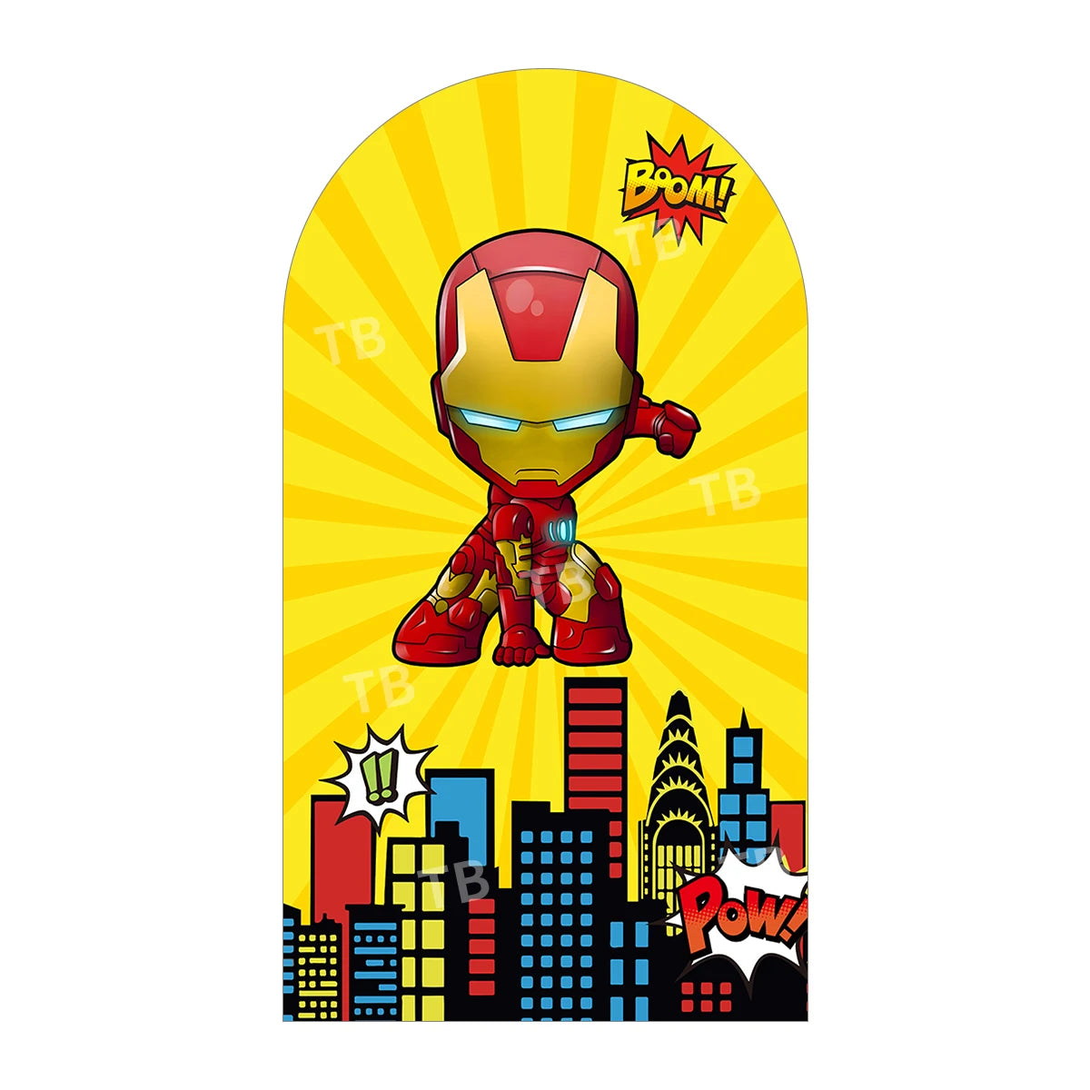 Backdrop | Marvel Avengers Theme | Custom Name | 7x5ft