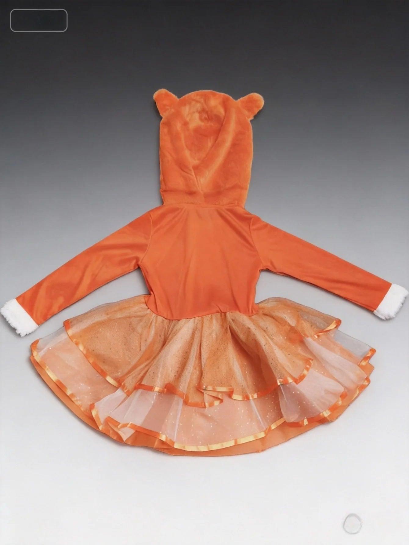 Girls Fox Costume | Polyester Dress | Toylandeu™