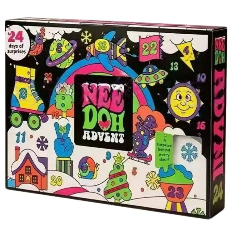 Advent Calendar | 2026 24 Piece Fidget Doll Countdown | Cartoon DIY Christmas Kit | New Year Party Gift