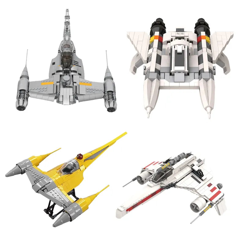 Classic Space Fighter Building Blocks Model N-1 for Nabools - 603 PCS - ToylandEU