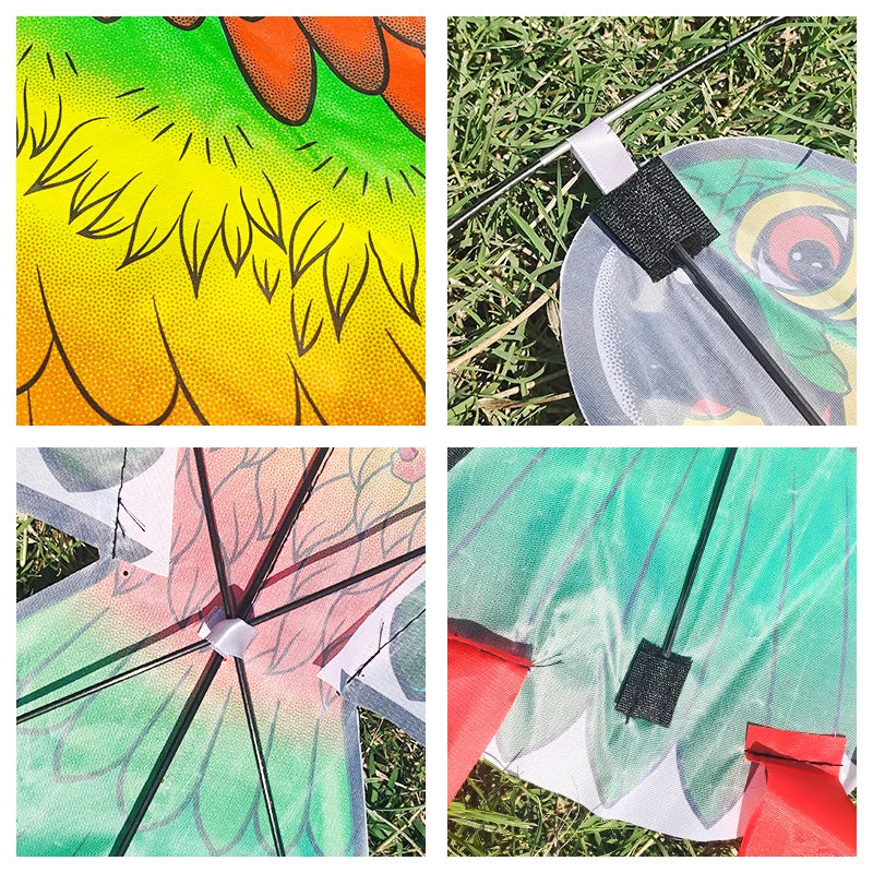 Parrot Kite | 1.1m Wingspan | 100m Line | 1.4m Tail