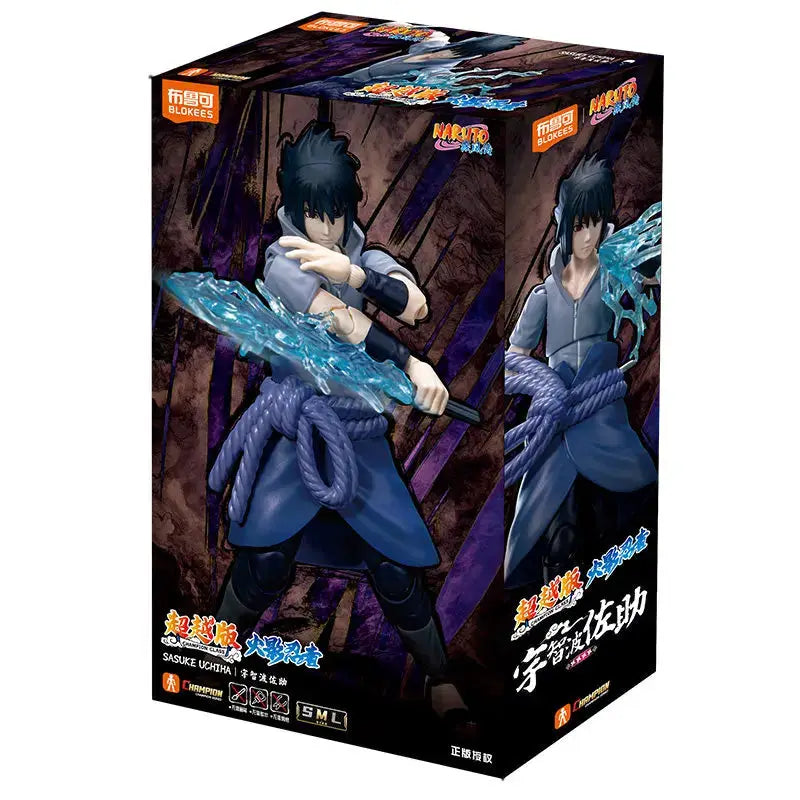 BLOKEES Original NARUTO Uchiha Madara Kyuubi Kurama Sasuke Minato Bijyudama Shippūden Bijuu Assembled Action Figure Toy Model - ToylandEU