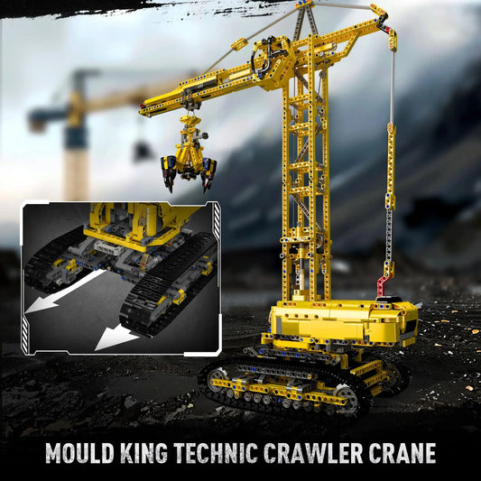 App Controlled Crawler Crane Building Kit For Adults