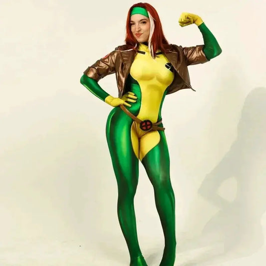 Rogue Cosplay Anna Marie Cosplay 3D Printing Adult Kids Zentai suit Halloween Party Women Girls costume - ToylandEU