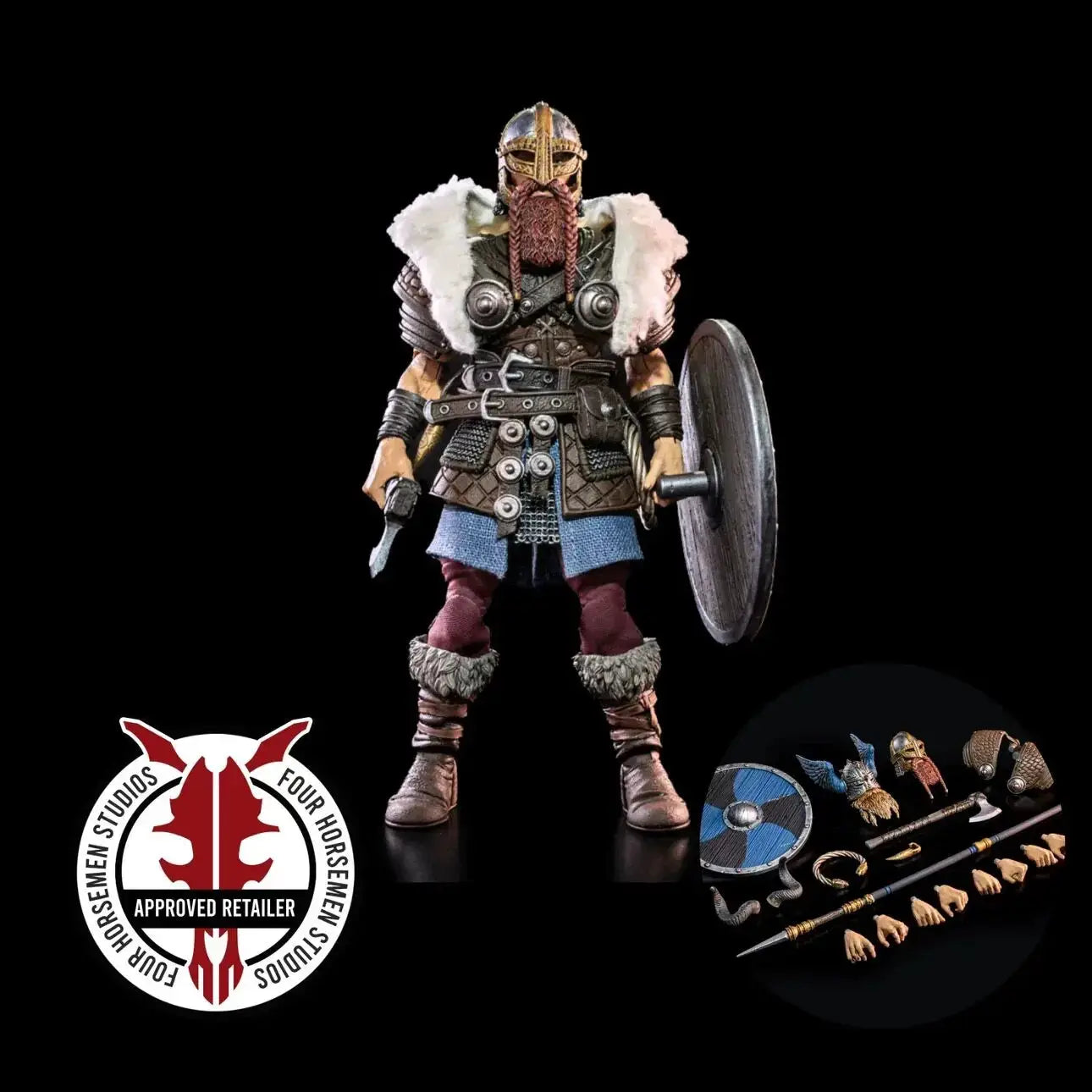 Four Horsemen Studios Mythic Legions Undead Skeleton Spearman Warrior Action Figure With Replaceable Accessories For Collectors - ToylandEU