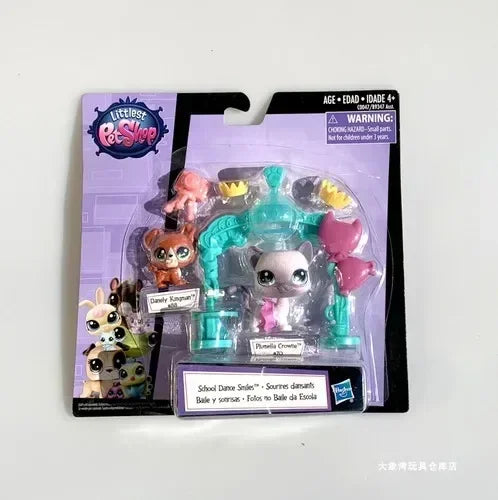 Littlest Petshop Playset | Mini Animal Figures | 2 Cm Size | Kids Toy