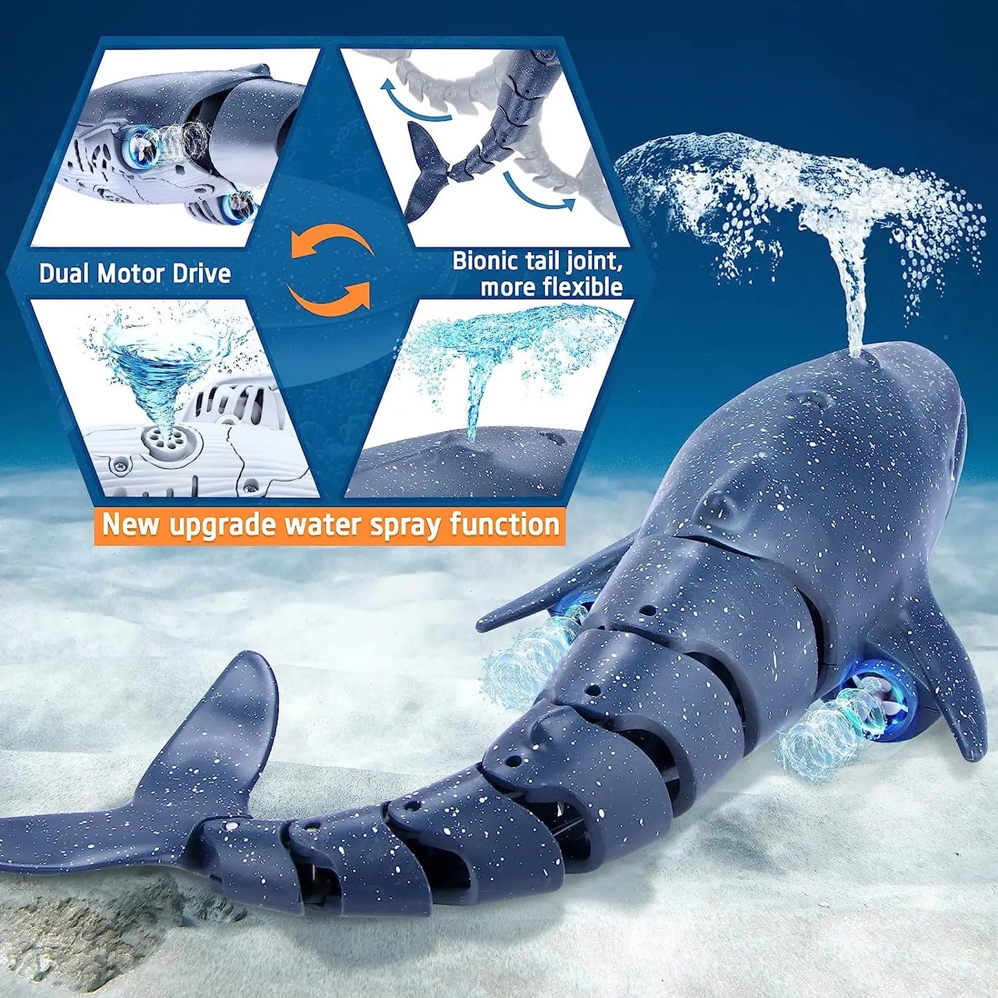 Remote Control Shark Submarine Toy - Fun Underwater Adventures for Kids