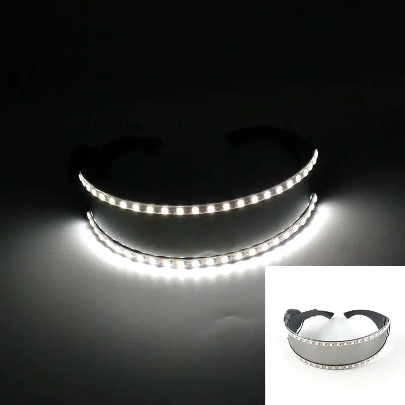 New Cool Cyberpunk Style Glasses Glowing Party Decor Luminous LED Sunglasses Lighting Up Bar Rave Music Dancing Party - ToylandEU
