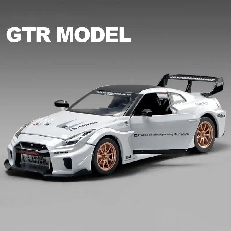 1:24 Skyline Ares GTR R35 Diecasts & Toy Vehicles Metal Toy Car Model High Simulation Pull Back Collection Kids Toys - ToylandEU