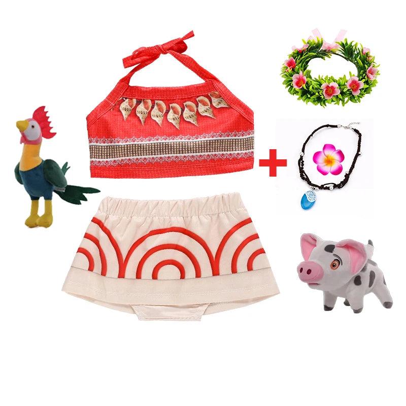 Moana Girls Costume | Ankle Length Dress | Toylandeu™