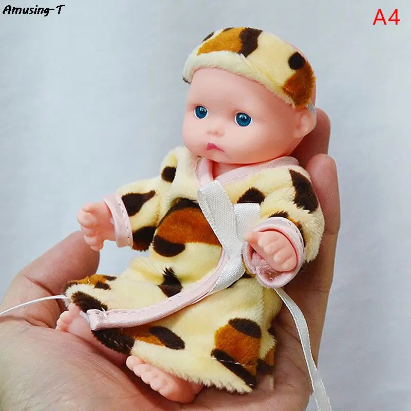 Mini Silicone Reborn Dolls 12cm Realistic Baby Doll Toy