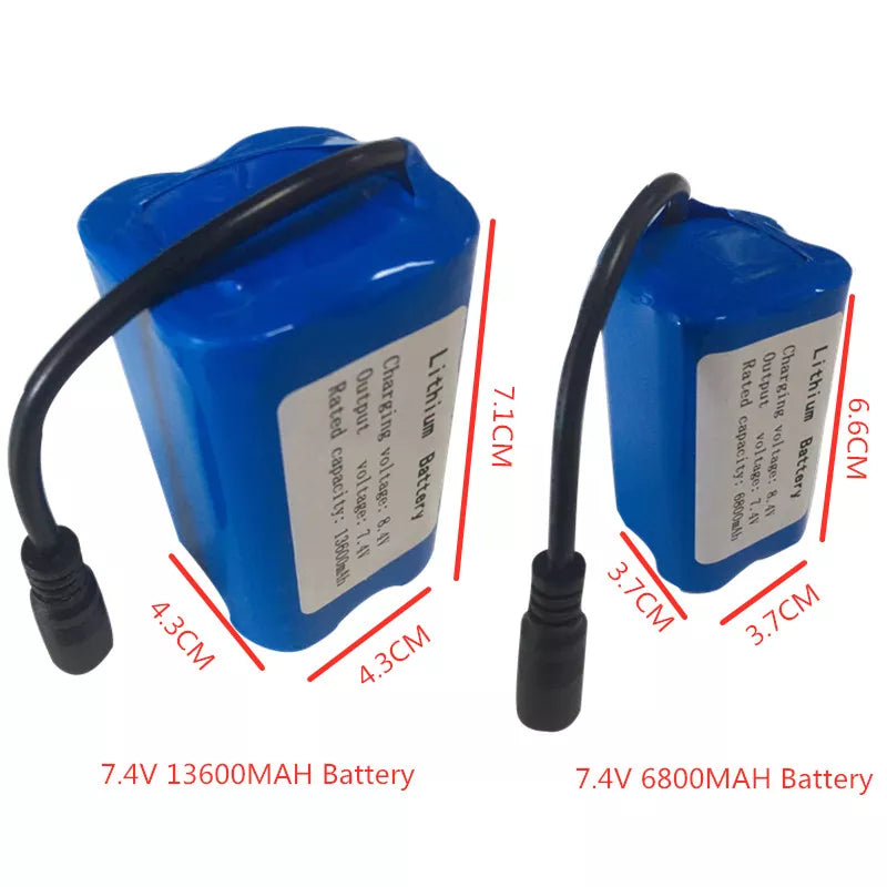 7.4V 13600Mah 6800Mah Battery For V020 V900 2011-5 V007 C18 H18 V18