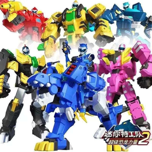 Super Dinosaur Power 2 Mini Force Mecha Combination Robot Toys - ToylandEU