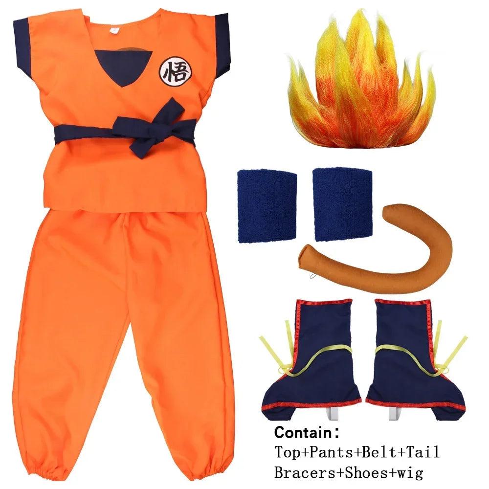 Goku Cosplay Costume | Blue Gold Outfit | Toylandeu™