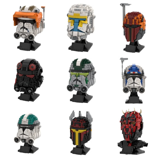 Building Blocks Helmet | Poseable Joint Design | Compatible Plastic Bricks | 14 Plus Age