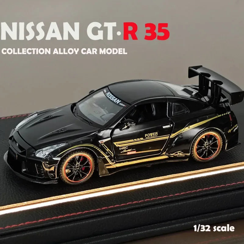 Nissan GTR R35 Diecast Car Model With Sound And Light - ToylandEU