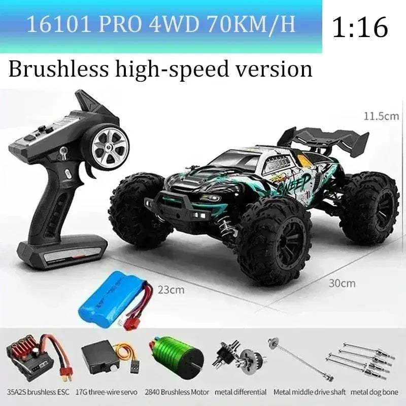 High Speed RC Car With Brushless Motor And Led Lights - ToylandEU