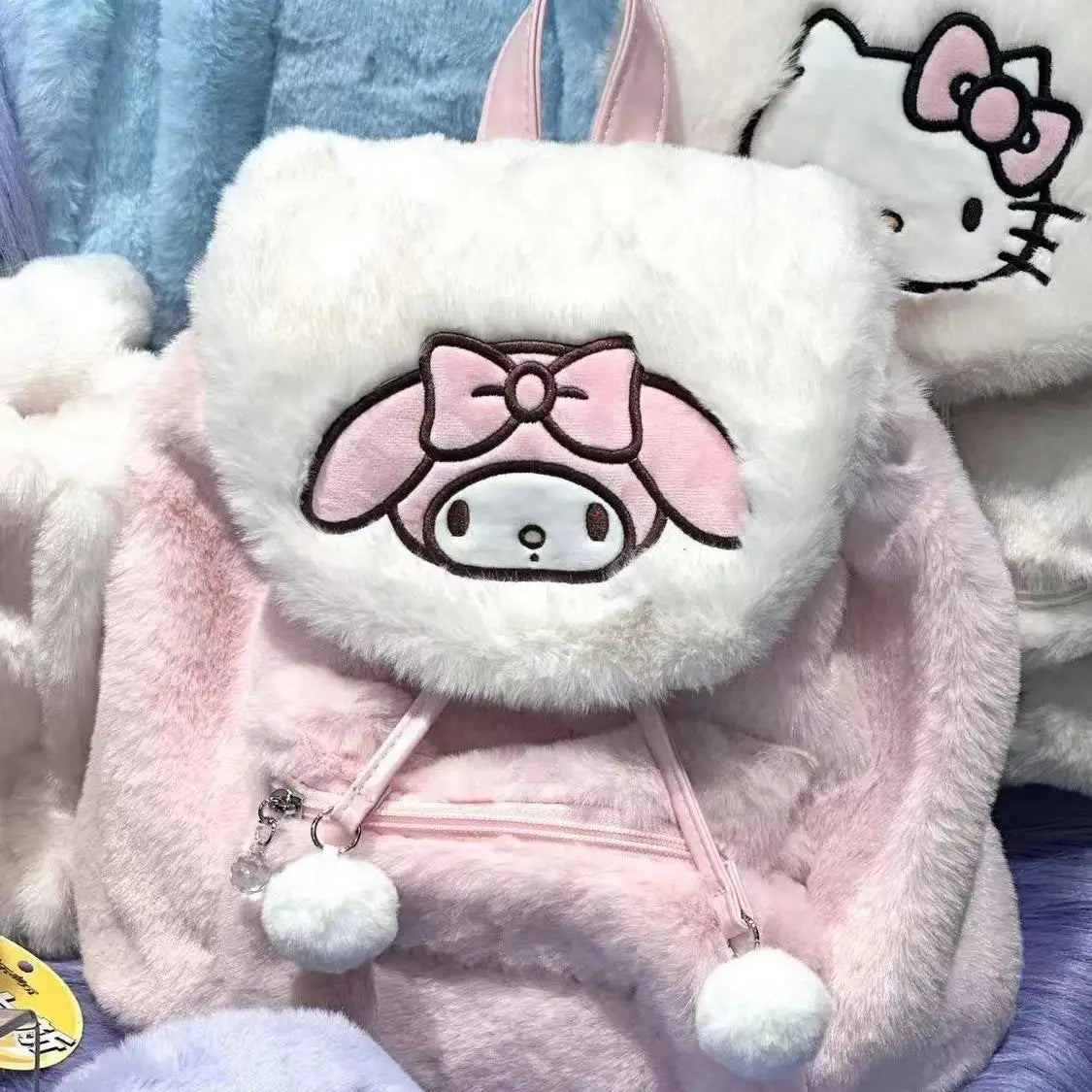 Sanrio Hello Kitty Autumn and Winter Plush Flip Backpack Women's - ToylandEU