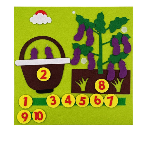 NEW Kid Montessori Toys Felt Finger Numbers Math Toy Children Counting ToylandEU.com Toyland EU
