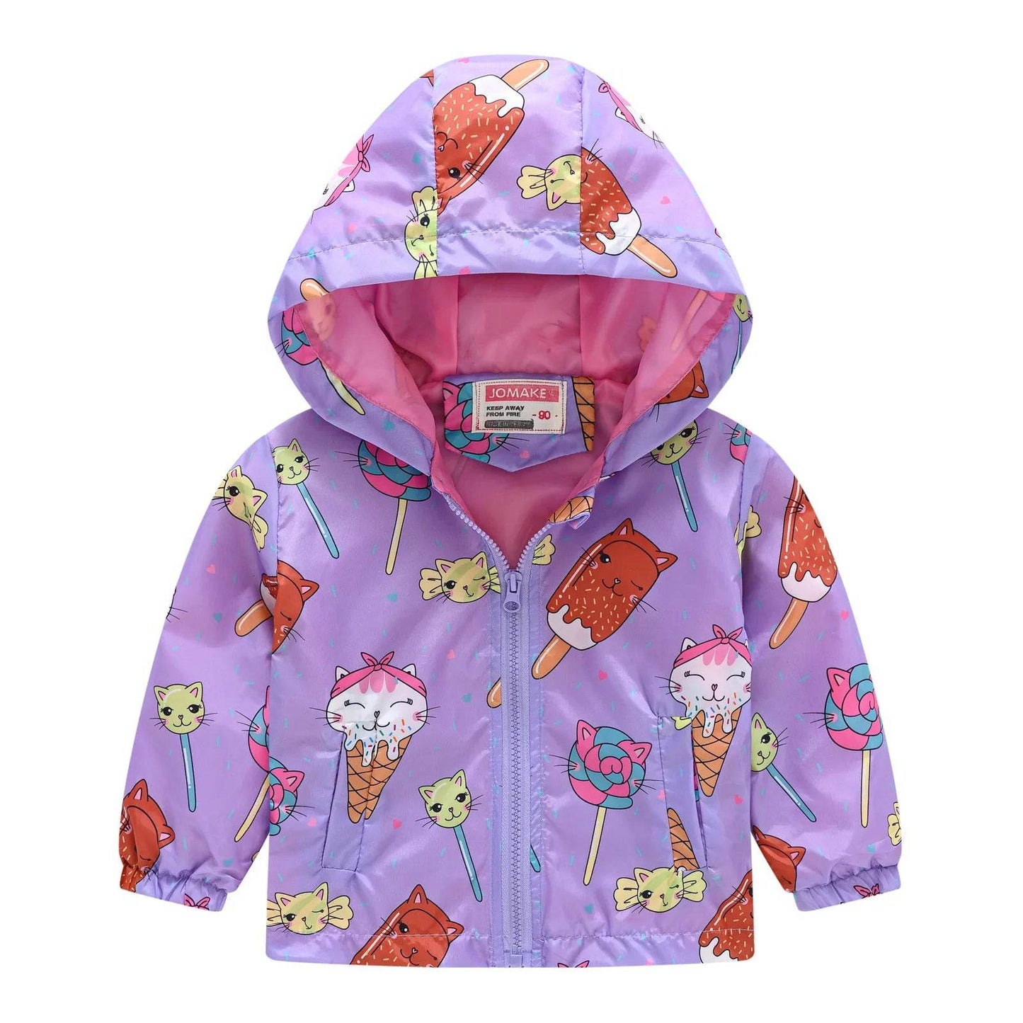 Premium Kids Jacket Cartoon Dinosaur Print For Kids - ToylandEU