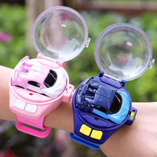 Remote Control Car Watch Mini Cute Wrist Band 2.4GHz Infrared Sensing - ToylandEU