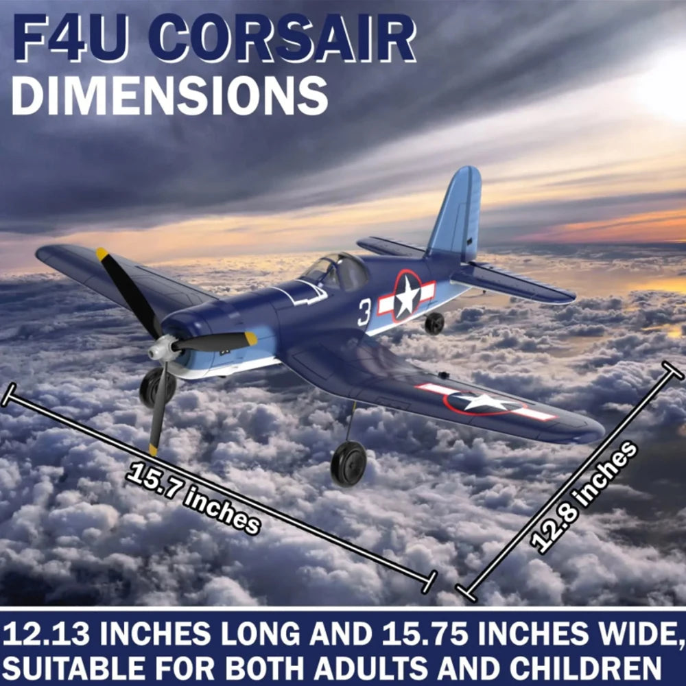 RC Volantexrc F4U Corsair 400mm Wingspan Remote Control Aerobatic RC Fighter Plane with 2.4G 4CH EPP Foam Design