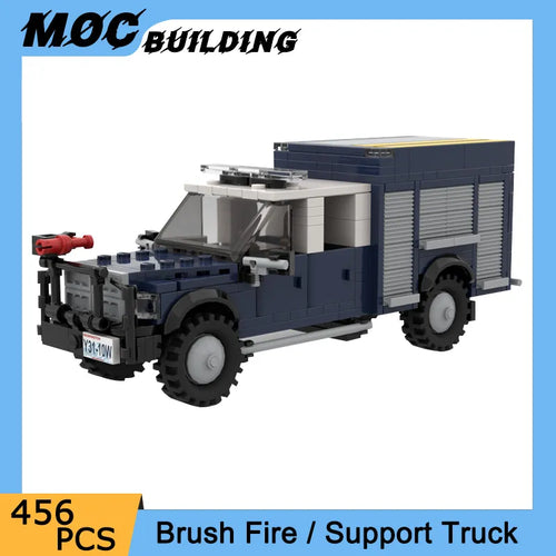 Simulation City Firefighter Rescue Brush Fire Truck Building Model Kit ToylandEU.com Toyland EU
