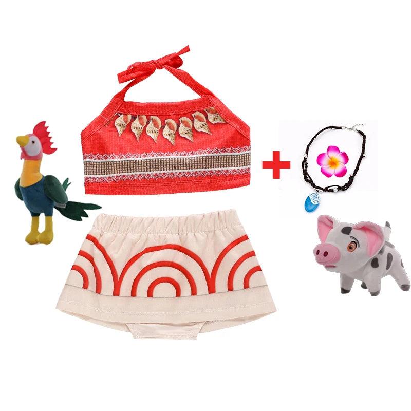 Moana Girls Costume | Ankle Length Dress | Toylandeu™