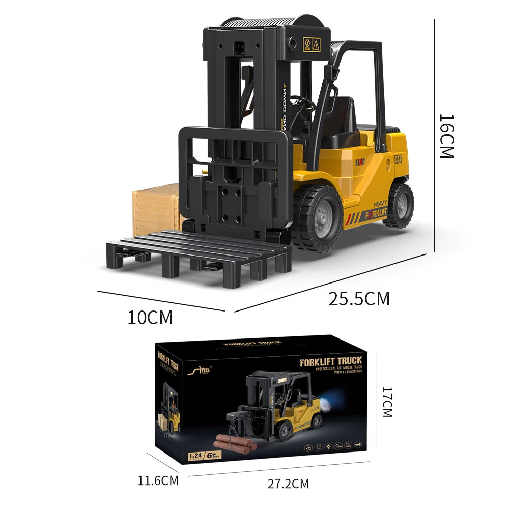 RC Forklift 6-Channel Remote Control Truck for Children - ToylandEU