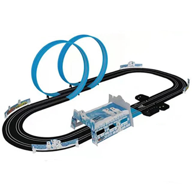 Remote Control Car Racing Track Set With Double Cars