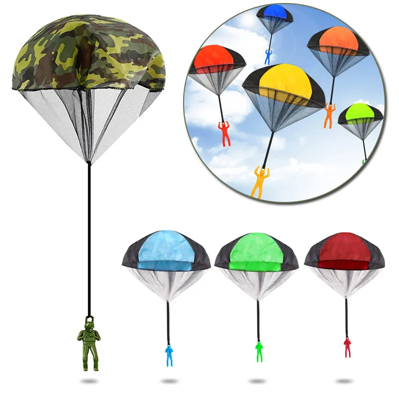 Kids Parachute Throwing Toy for Outdoor Fun