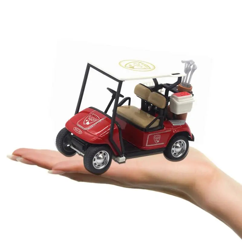 Mini Golf Cart Diecast Metal Toy with Pullback Action - Safe and Educational Model for Kids - ToylandEU