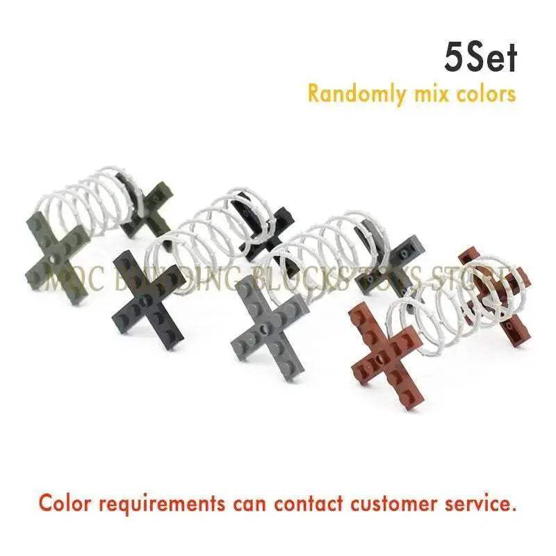 Premium Military Scene Building Set Lego Compatible With Barbed Wire Sandbags And Army Figures For Military Enthusiasts - ToylandEU