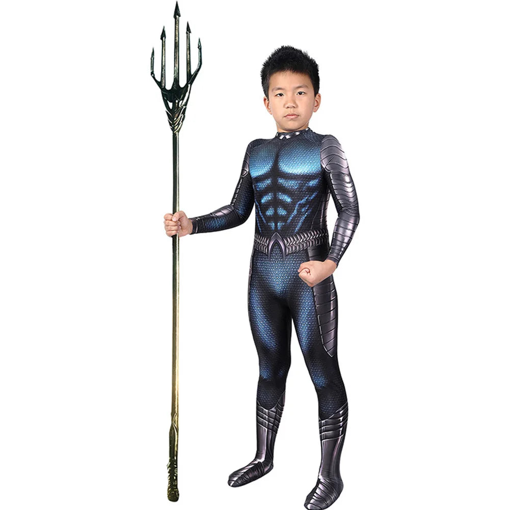 Aquaman Cosplay: Arthur Curry Superhero Halloween Costume for Kids