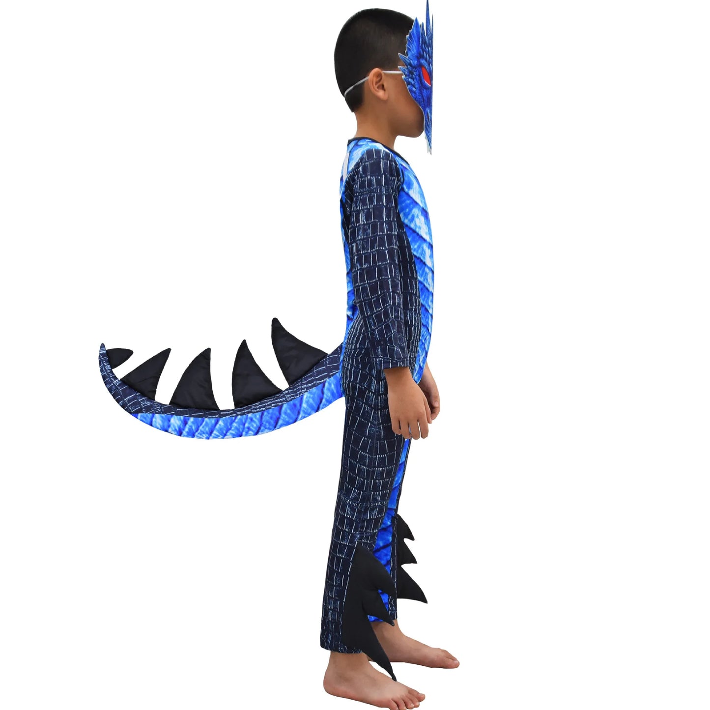Kids Dragon Costume | Polyester | Zipper Closure | Ages 7-13