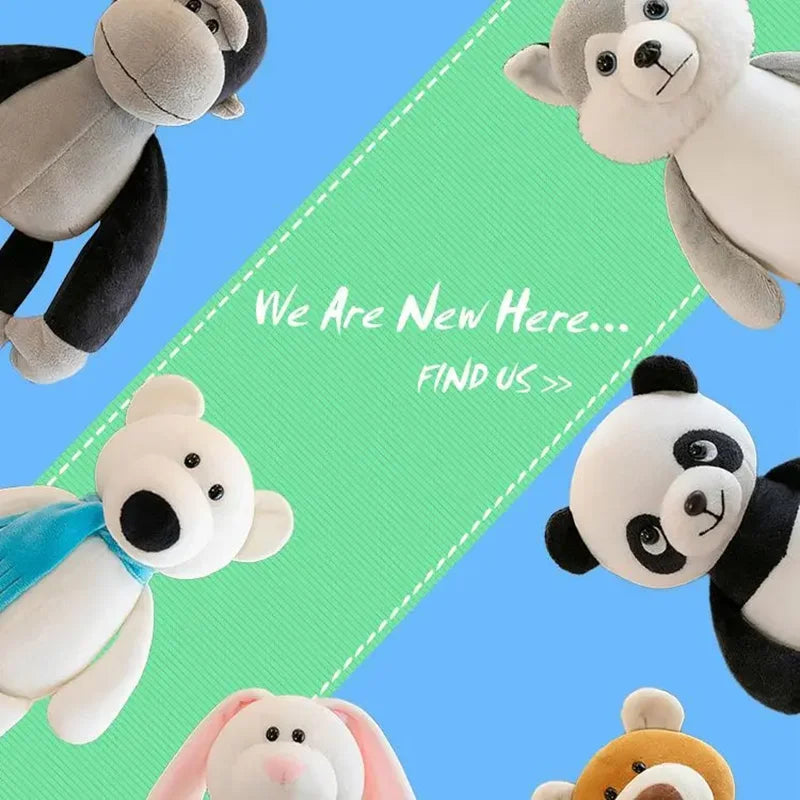 Soft Jungle Animal Plush Toys Set Stuffed Animals For Kids