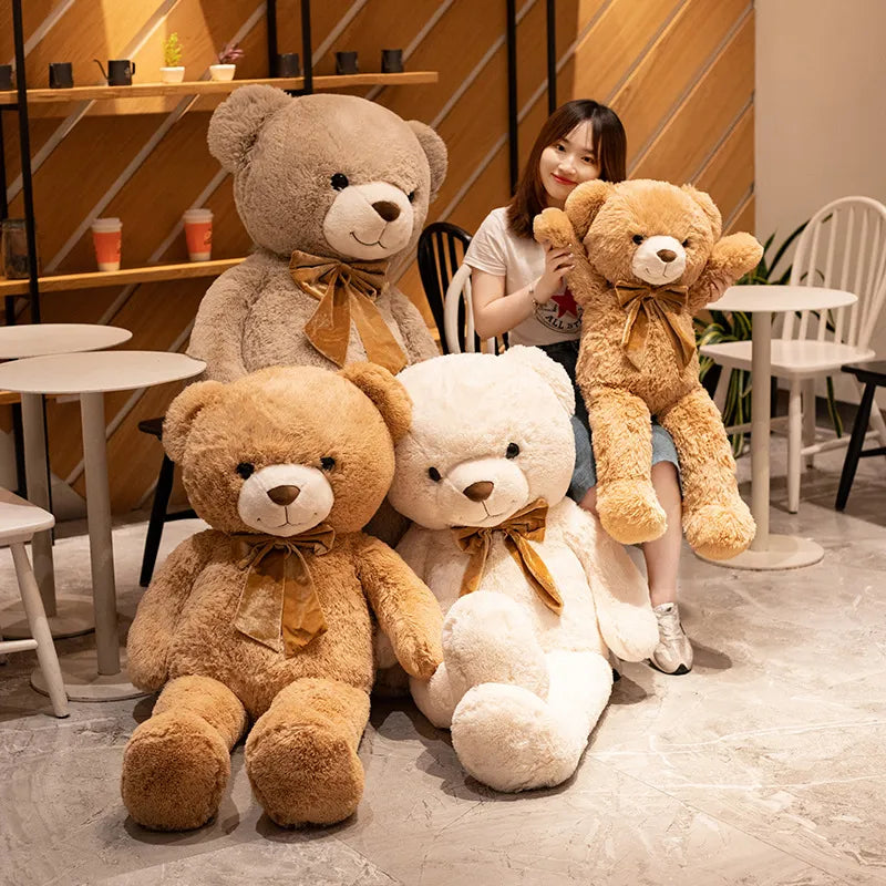 Adorable Bowknot Teddy Bear Plush Toy for Boys - 90-120CM - ToylandEU
