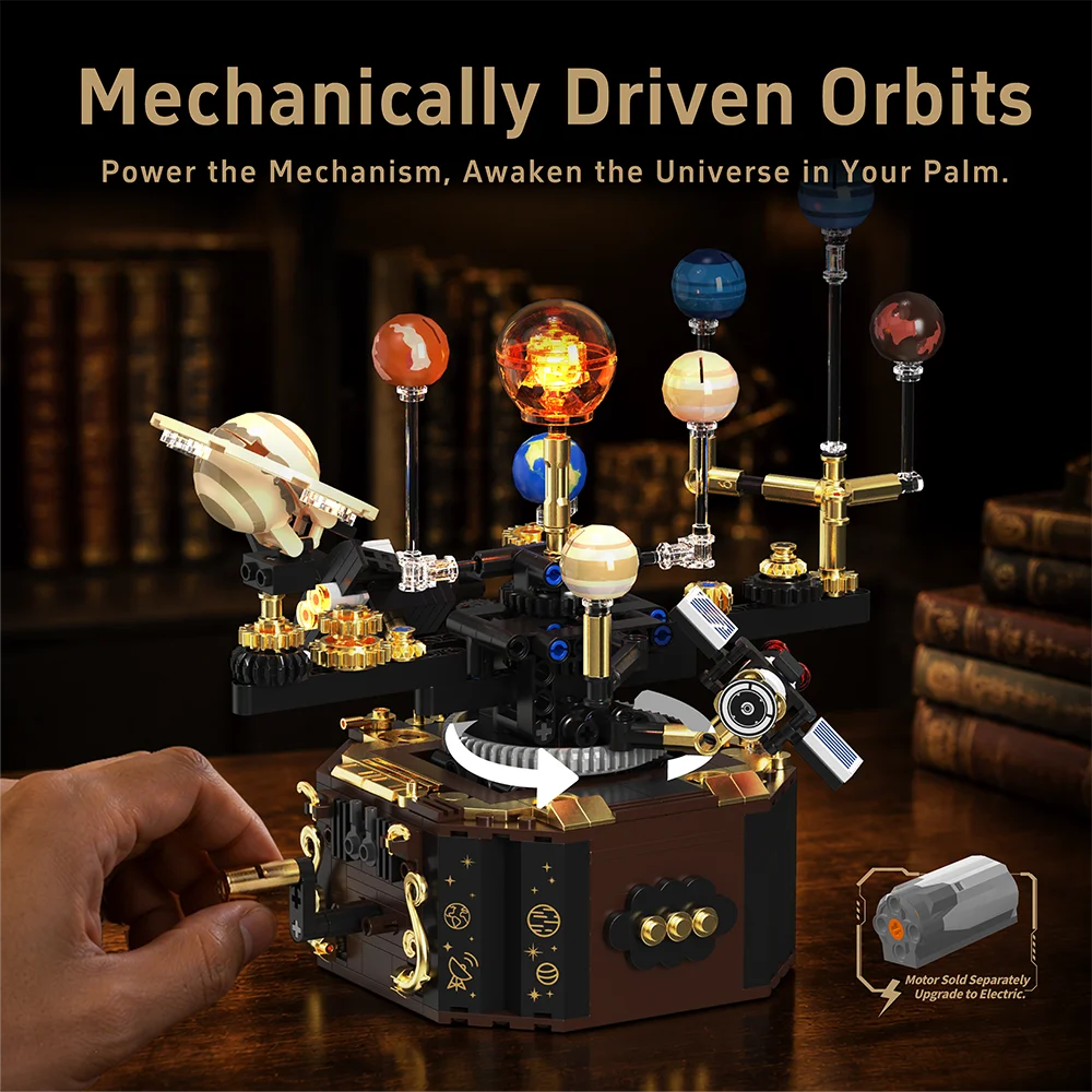Solar System Building Blocks | Illuminated Orrery | Compatible Bricks | 14+