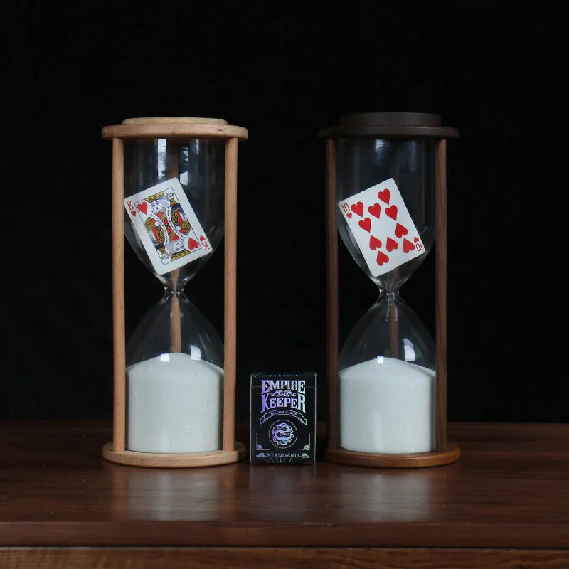 Magic Trick Prop | Signature Card Hourglass | Glass Gimmick | Size L