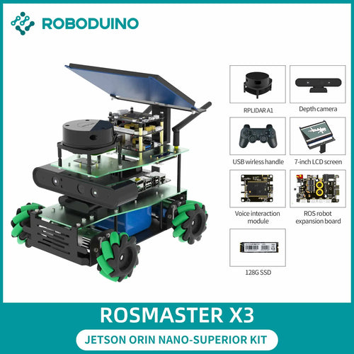 ROSMASTER X3 ROS2 Educational Robot Car Automation Kit With Mecanum Toyland EU