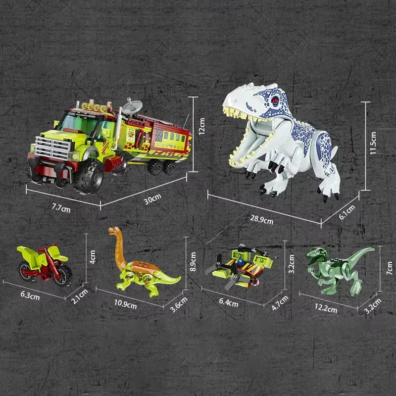 Jurassic Dinosaur Building Blocks Kit For Creative Play - ToylandEU