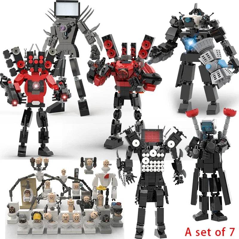 High Quality Building Block Set with Moc Skibidi Toilet Characters for Kids and Collectors - ToylandEU