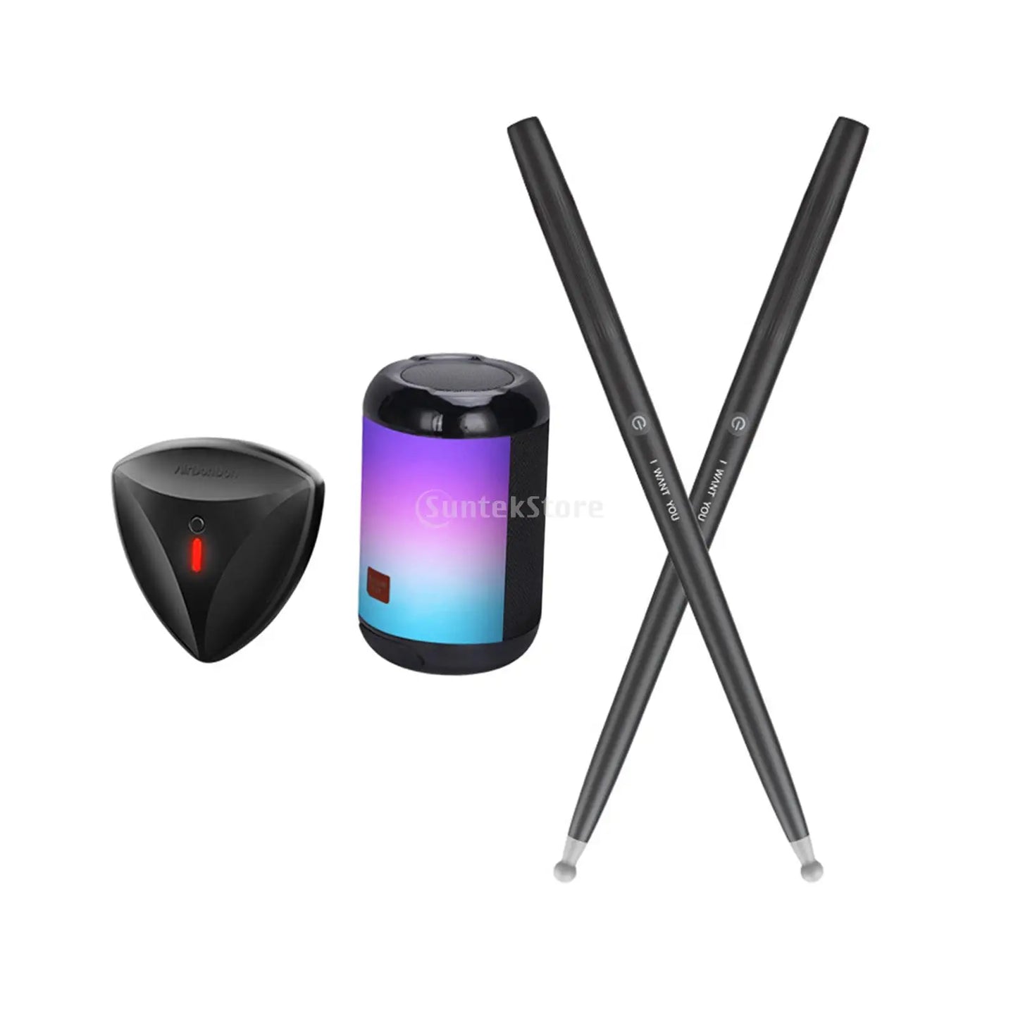 Quiet Portable Electronic Air Drum Set For Studio Practice